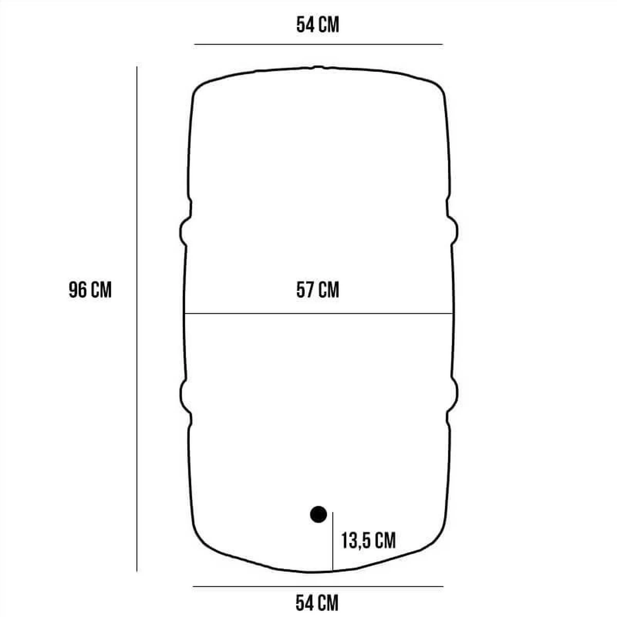 Regenton Harcostar 227 Liter Antraciet - Afbeelding 3
