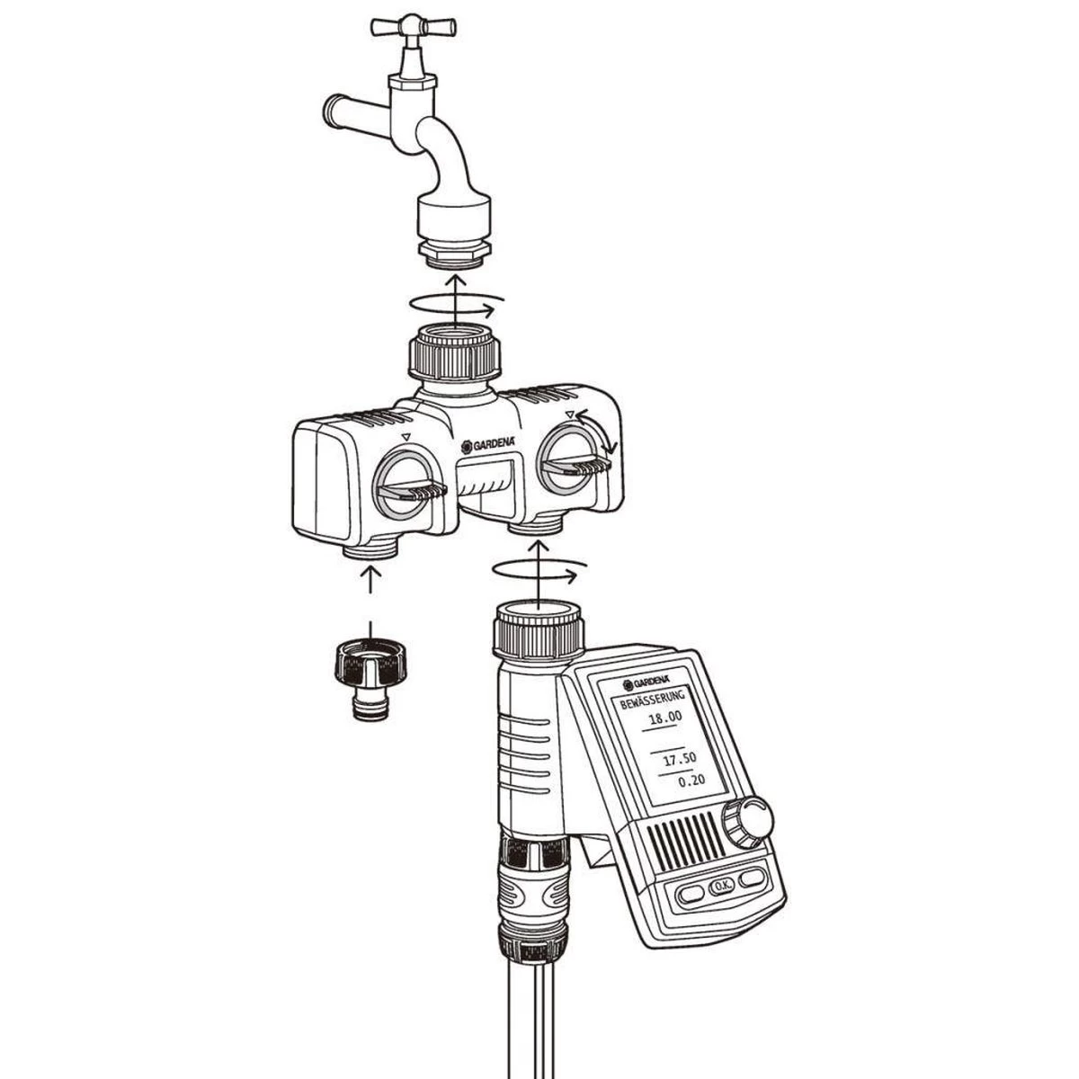 GARDENA - Waterverdeler - Slangkoppeling - 26.5 Mm - Afbeelding 4