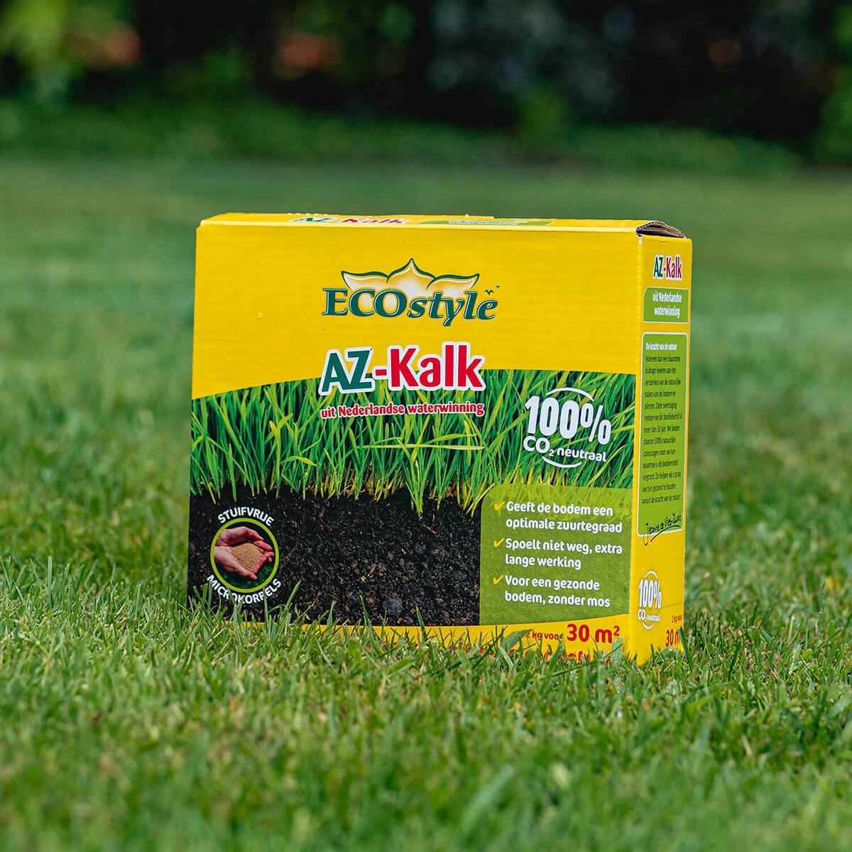 ECOstyle AZ Kalk Micro Korrel – Voor Gazon, Sier- En Moestuin - Corrigeert Zuurgraad Direct En Langdurig - Werkt Tegen Mos - CO2-Neutraal – 265 M² - 20 KG - Afbeelding 5