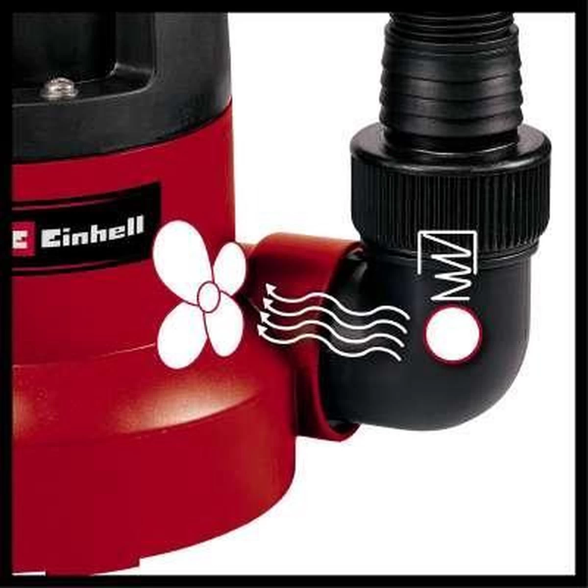 Einhell Dompelpomp GC-SP 3580 LL (350 W - 8000 L/h - 1 Mm Restwater - Traploos Instelbare Vlotterschakelaar - Geïntegreerd Terugslagventiel - Draaghandvat - Kabelopwikkeling - Mechanische Afdichting) - Afbeelding 15