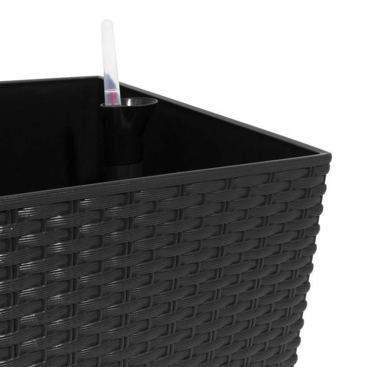 Prosperplast Kunststof Rato Plantenbak Op Poten Met Irrigatiesysteem Antraciet 80 X 33 X 62 Cm - 72 Liter - Balkonbakken/bloembakken - Afbeelding 5