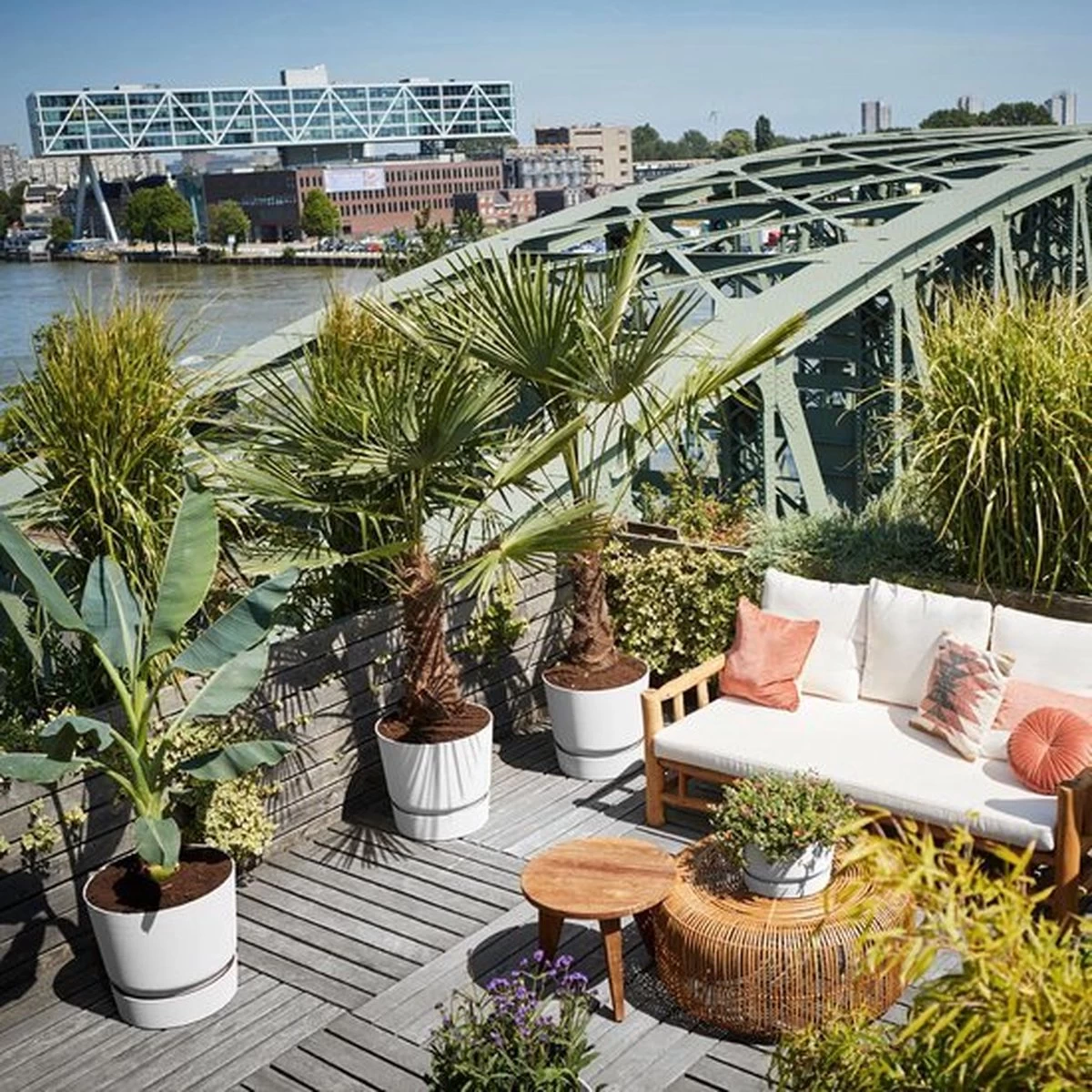 Elho Greenville Rond 30 - Grote Bloempot Voor Buiten - Gemaakt Van Gereycled Plastic - Ø 29.5 X H 27.8 Cm - Living Black - Afbeelding 8