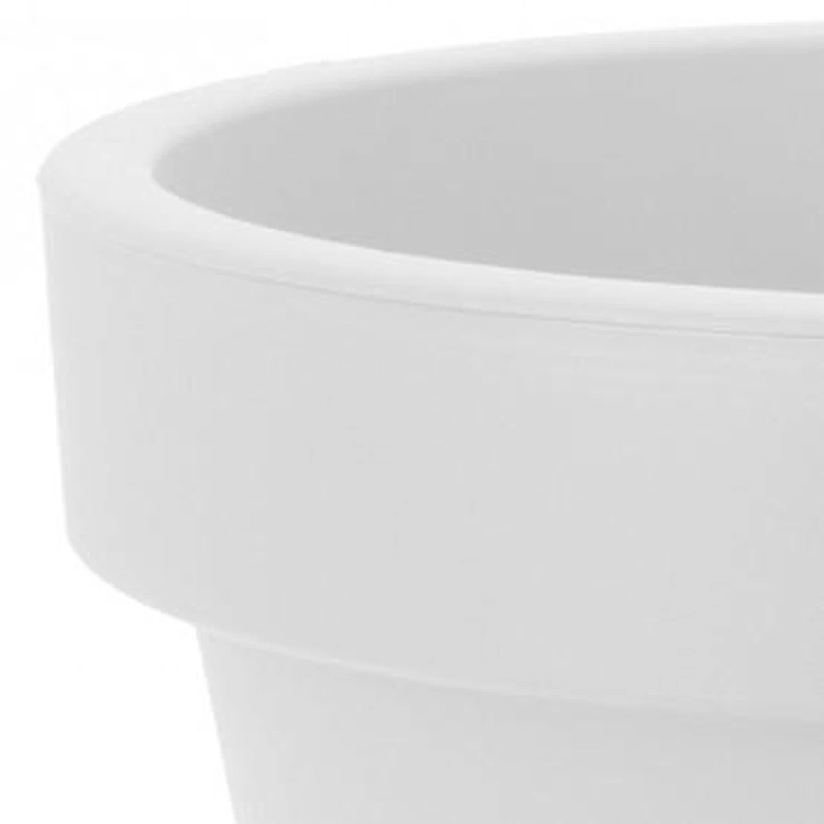 Kunststof Bloempot Wit Ø50 Cm - Hoogte 42 Cm - Afbeelding 3