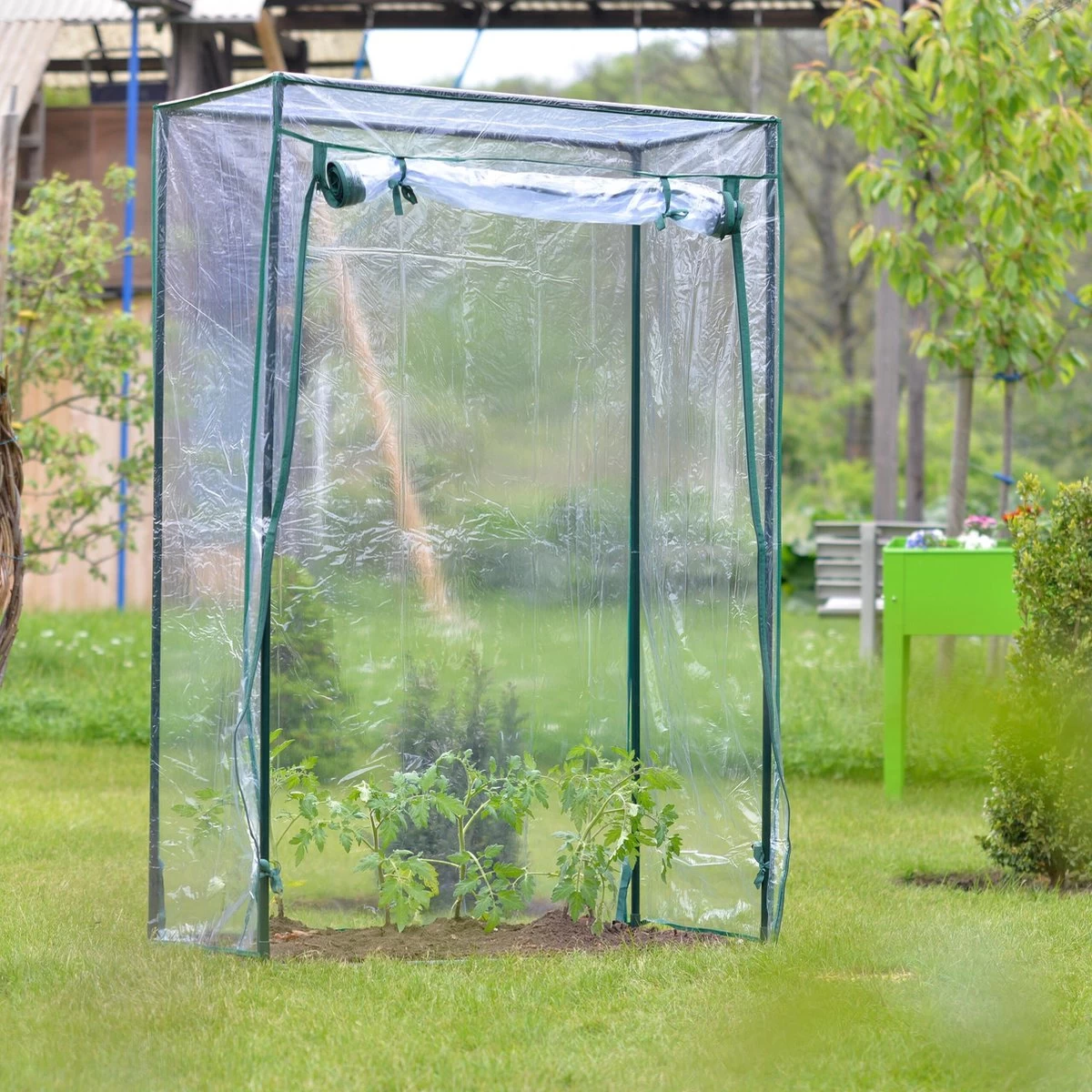 Relaxdays Tomatenkas 150x100x50 Cm - Tuinkas Tomaten - Foliekas - Serre - Kweekkas - PVC - Afbeelding 19