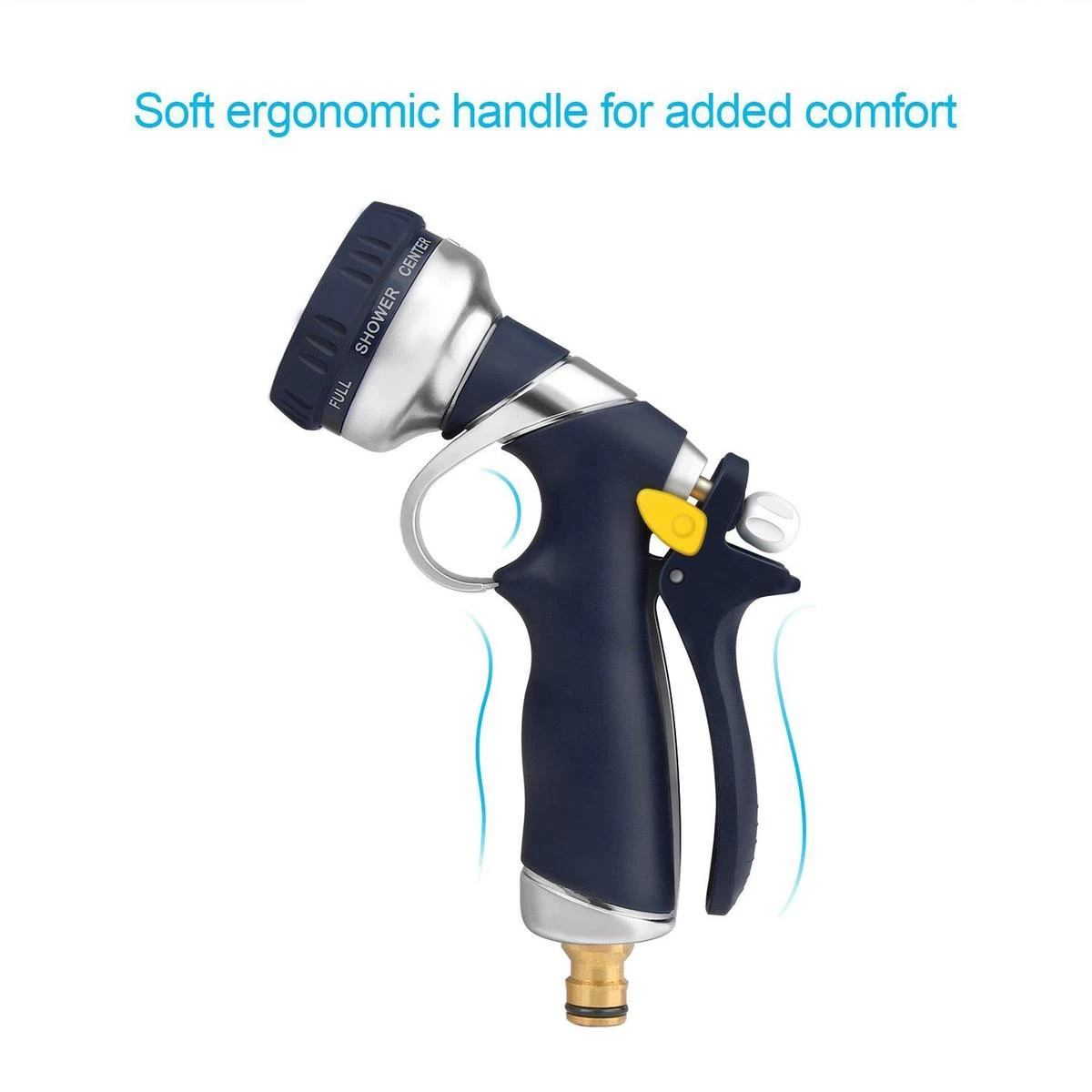 Voxon Sproeikop | Broespistool | Spuitpistool Voor Tuinslang | Metalen Constrcutie Met Soft-grip Handvat - Afbeelding 4