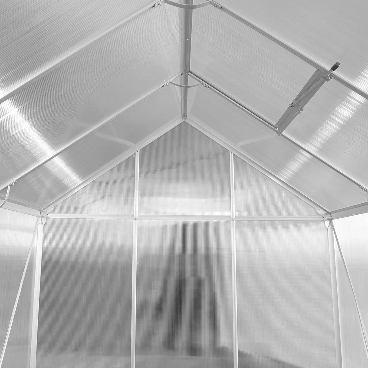 FUXTEC Tuinkas 5,9m² - Broeikas - Kweekkas - Hobbykas - Aluminium/holle Kamerplaat - FX-GWH159 - Afbeelding 5