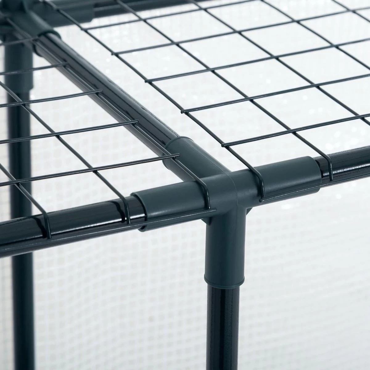 Gardebruk Kweekkas 2m² - 8 Legplanken & 4 Ramen - 195x143x143 Cm - Afbeelding 13