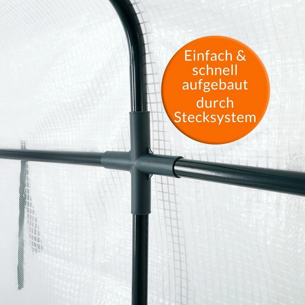 Gardebruk Kweekkas 2m² - 8 Legplanken & 4 Ramen - 195x143x143 Cm - Afbeelding 14