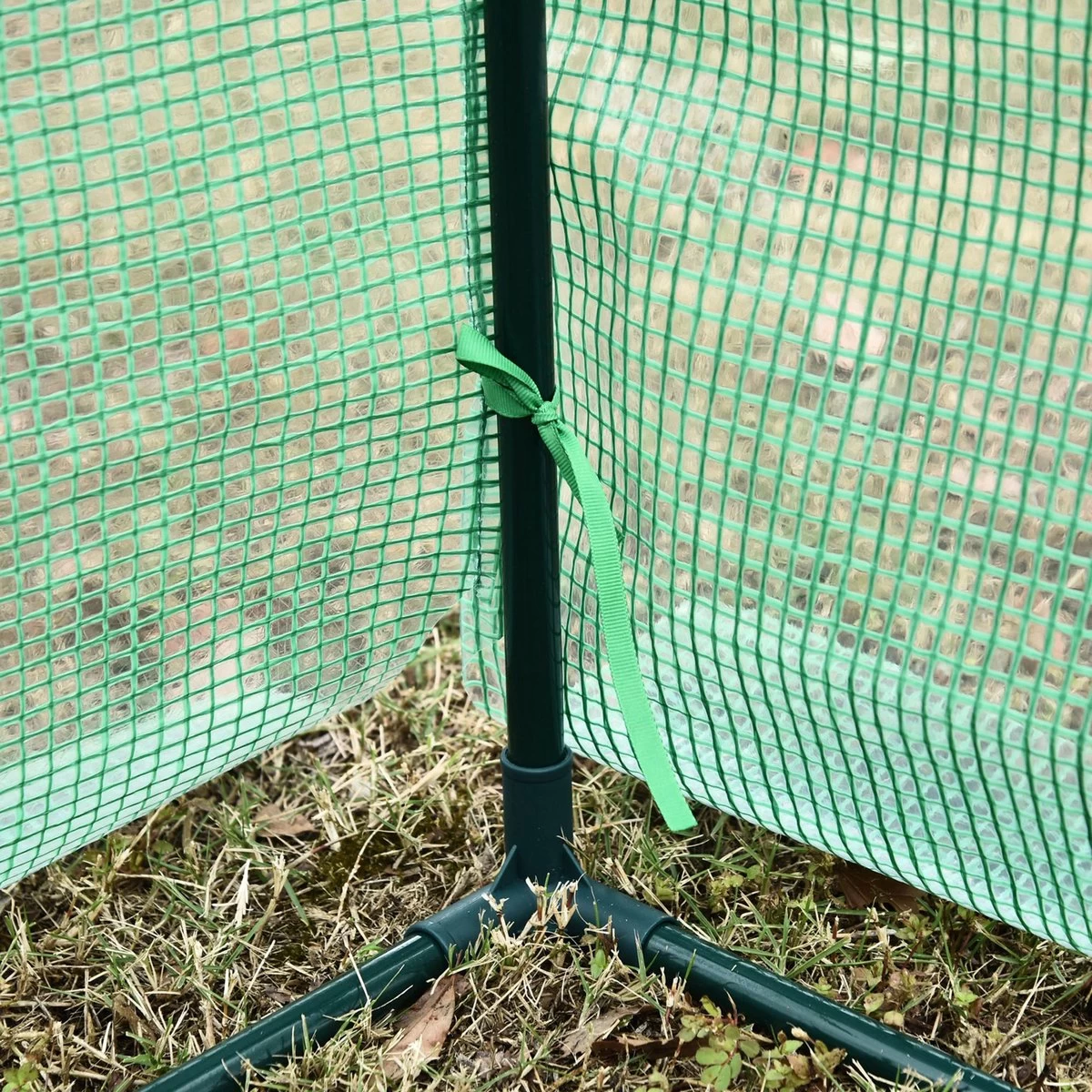 Merkloos Kweekkas - Tuinkas - Foliekas - Folie Kas - Broeikas - Kweektent - Plantenkas - Met Schappen - 143 X 73 X 195 Cm - Groen - Afbeelding 2