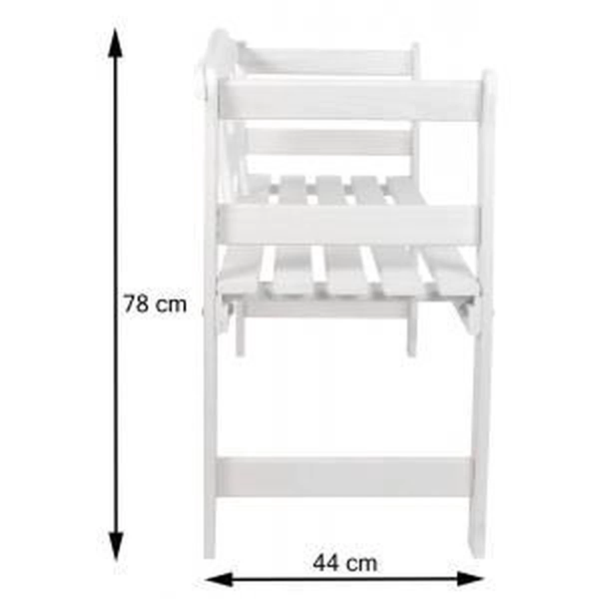 SenS-Line Friesen Tuinbank - Hout - Wit - Afbeelding 3