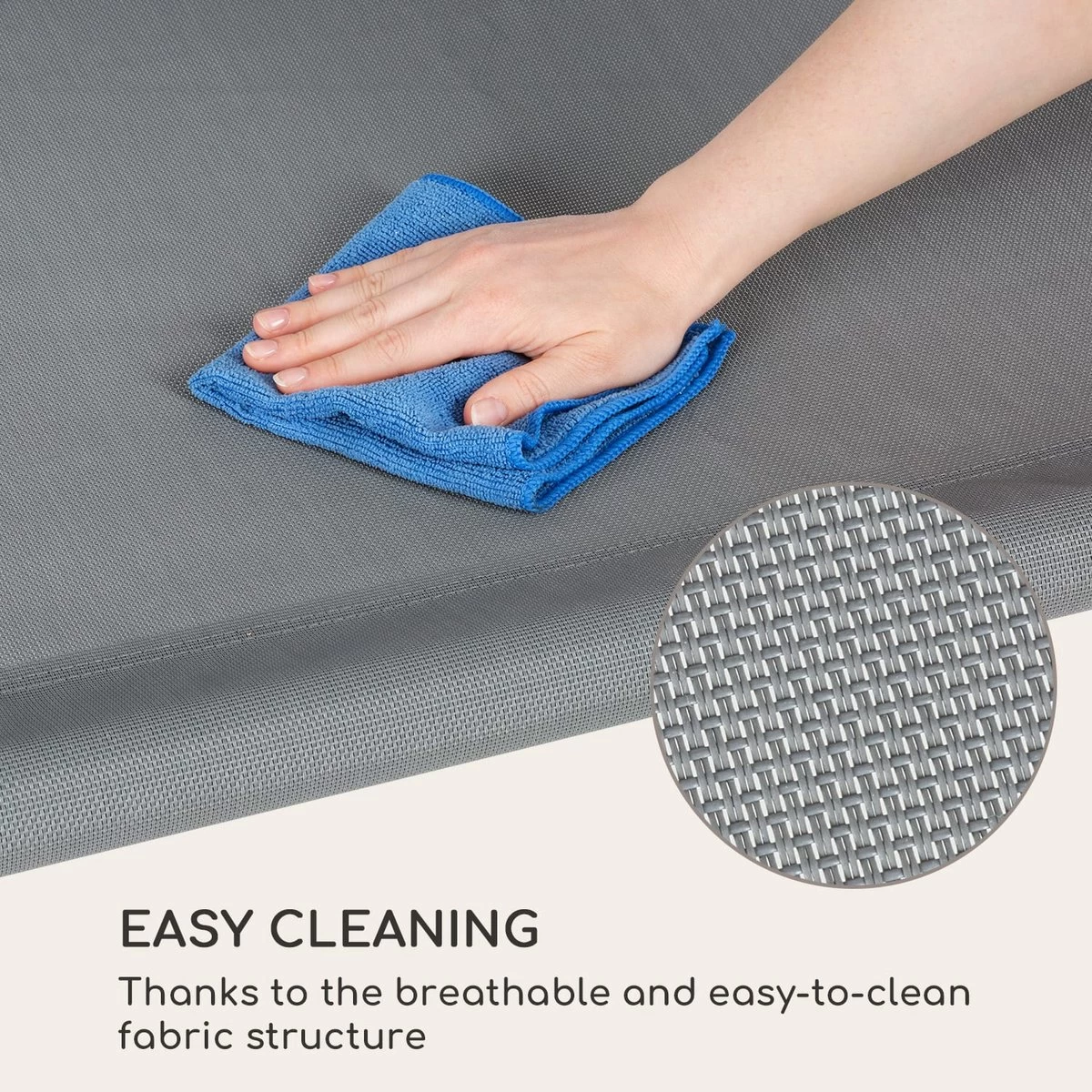 Blumfeldt Palermo Schommelbank - Hollywoodschommel 130 X 207 Cm - Ligbed Met Dak - Schommelstoel Voor 2 Personen - Tuinbank Inclusief Nekkussens - Stalen Frame En Polyester Dak - Grijs - Afbeelding 10