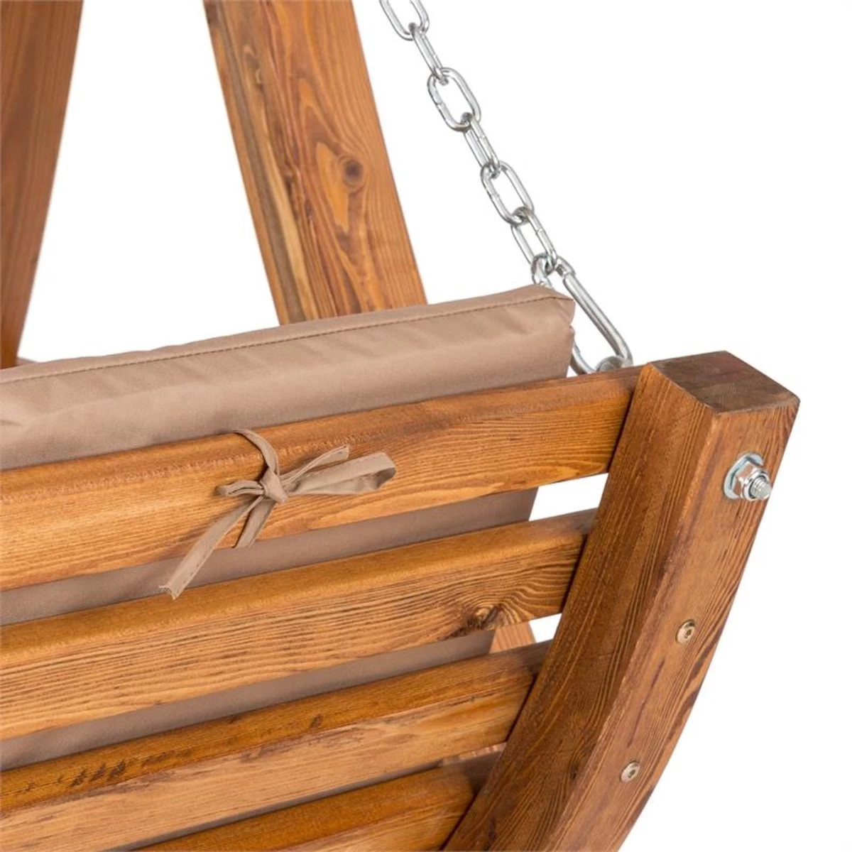 Bermuda Hollywoodschommel Tuinschommelbank 130 Cm 2-zits Zonneluifel - Afbeelding 2