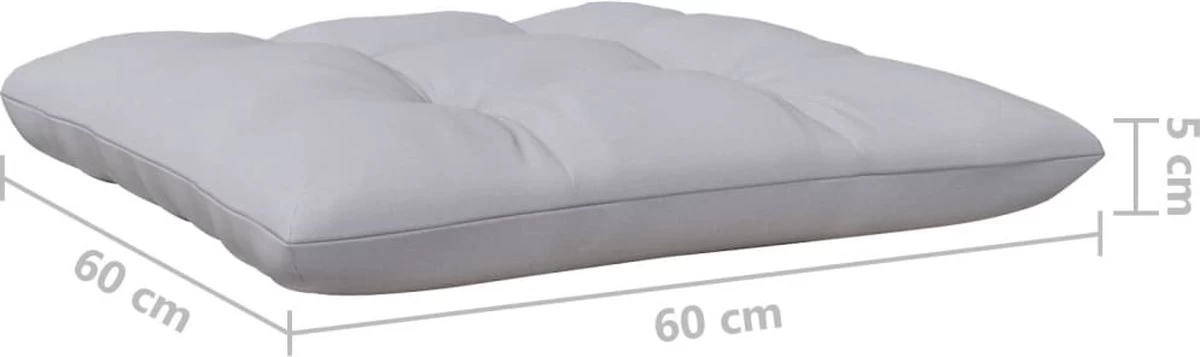 VidaXL 3-delige Loungeset Met Grijze Kussens Massief Grenenhout - Afbeelding 19