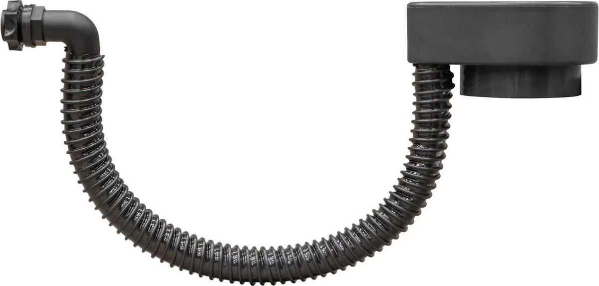 Luxe Voordeelset 100L Antraciet Rainsaver Regenton + Kraan + Voet + Vulautomaat| Muurmodel - Afbeelding 2