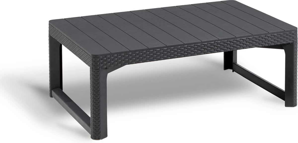 Allibert Lyon Tuintafel - 116x71,5x66/40 Cm - Grafiet