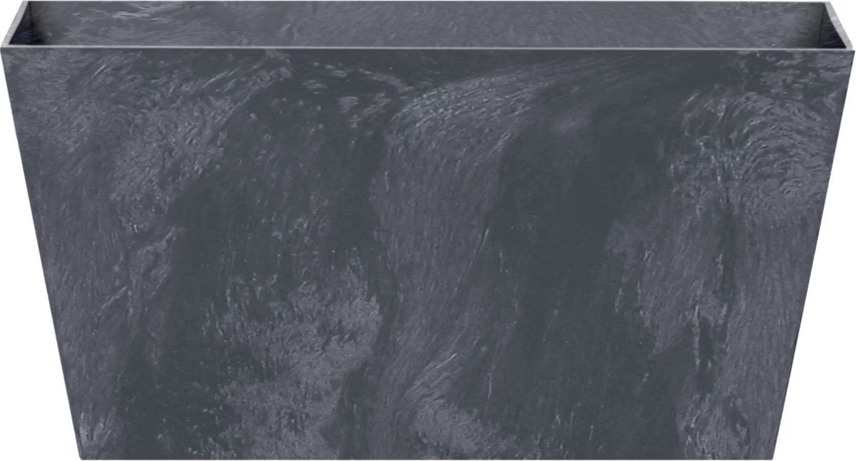 Prosperplast Kunststof Bloembak/plantenbak Rechthoek Betonlook 40 Cm Antraciet Grijs - Bloempotten/plantenpotten Voor Binnen En Buiten