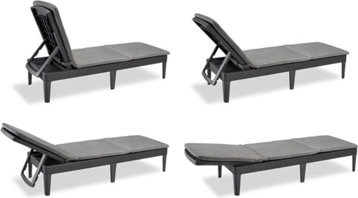 Allibert Jaipur Ligbed - 58x187,5x29 Cm - Grafiet - Afbeelding 20