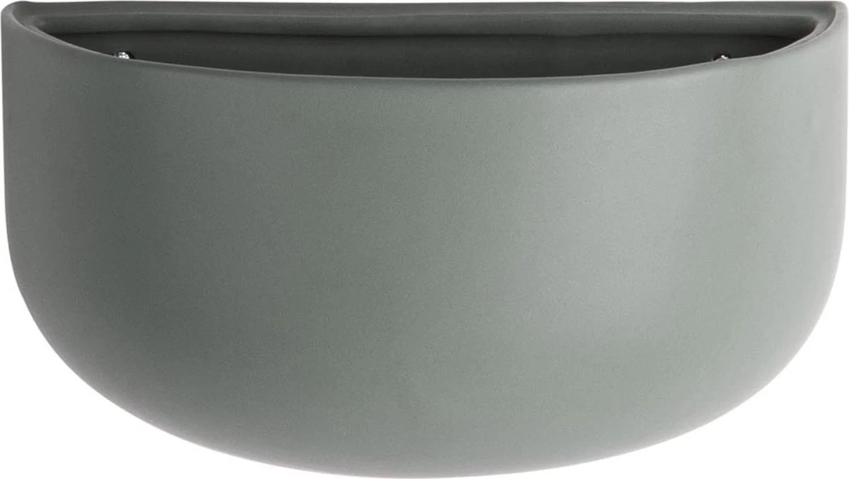 Pt Wand Bloempot Oval Wide - Green