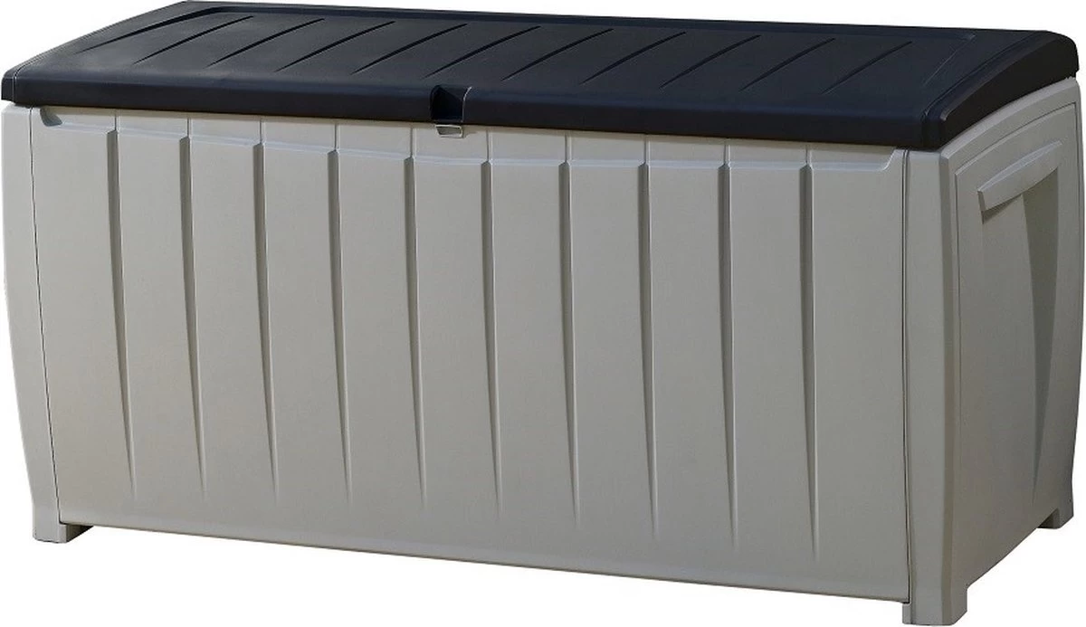 Keter Novel Opbergbox - 340L - 124x55x62.5cm - Grijs