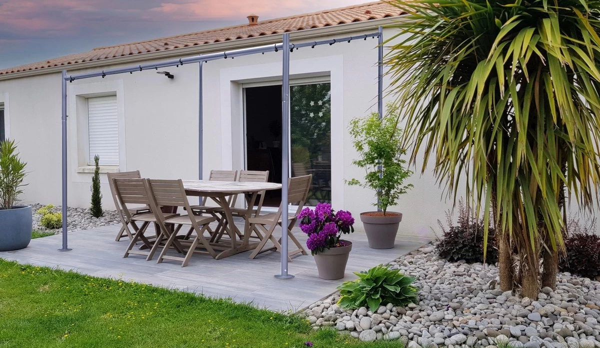 SORARA® Milano Overkapping / Paviljoen - Zand - 285 X 400 Cm. - Afbeelding 9