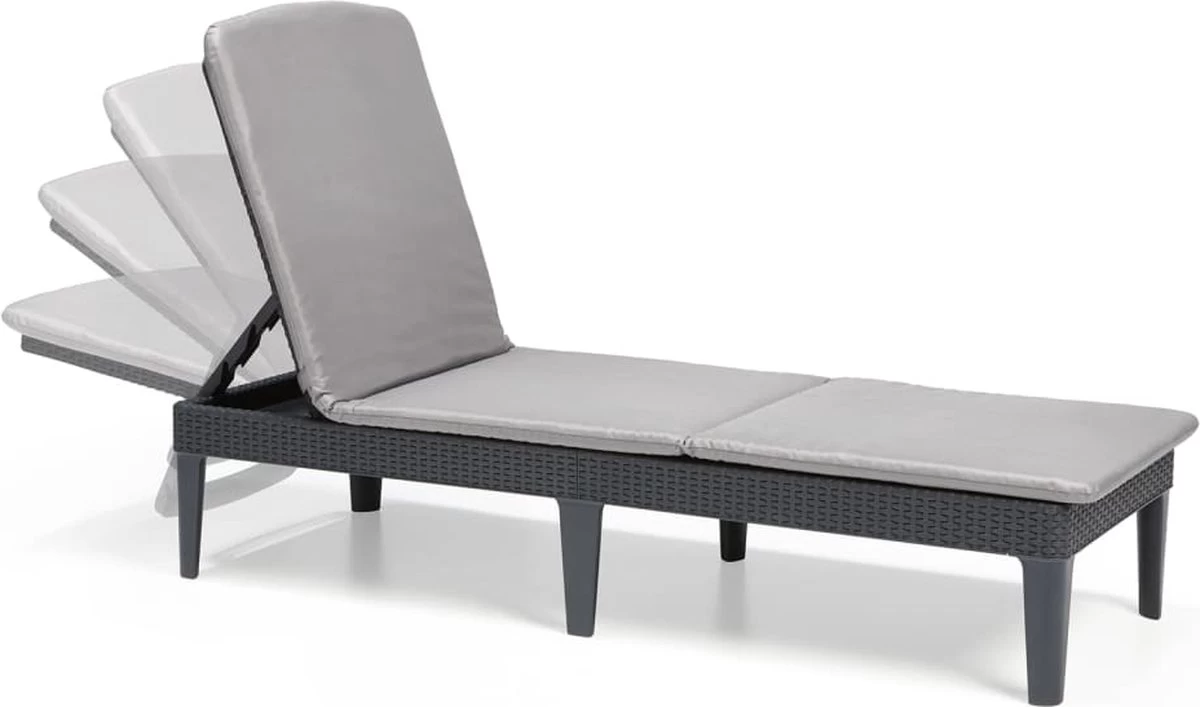 Allibert Jaipur Ligbed - 58x187,5x29 Cm - Grafiet - Afbeelding 14