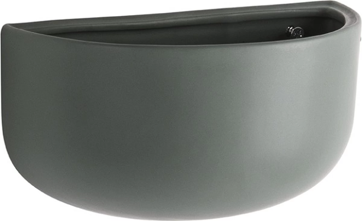 Pt Wand Bloempot Oval Wide - Green - Afbeelding 3