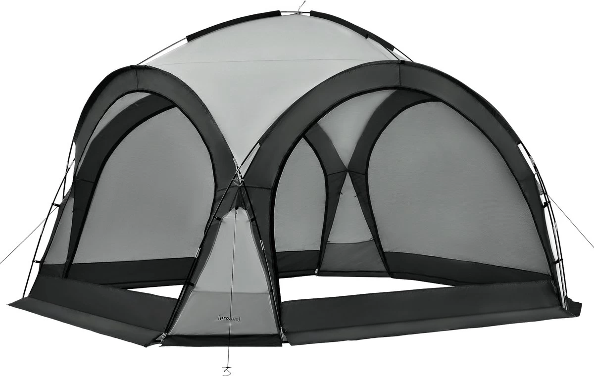 Pro-Tec Paviljoen Grästorp Met LED-verlichting 345x345x247 Cm Donkergrijs