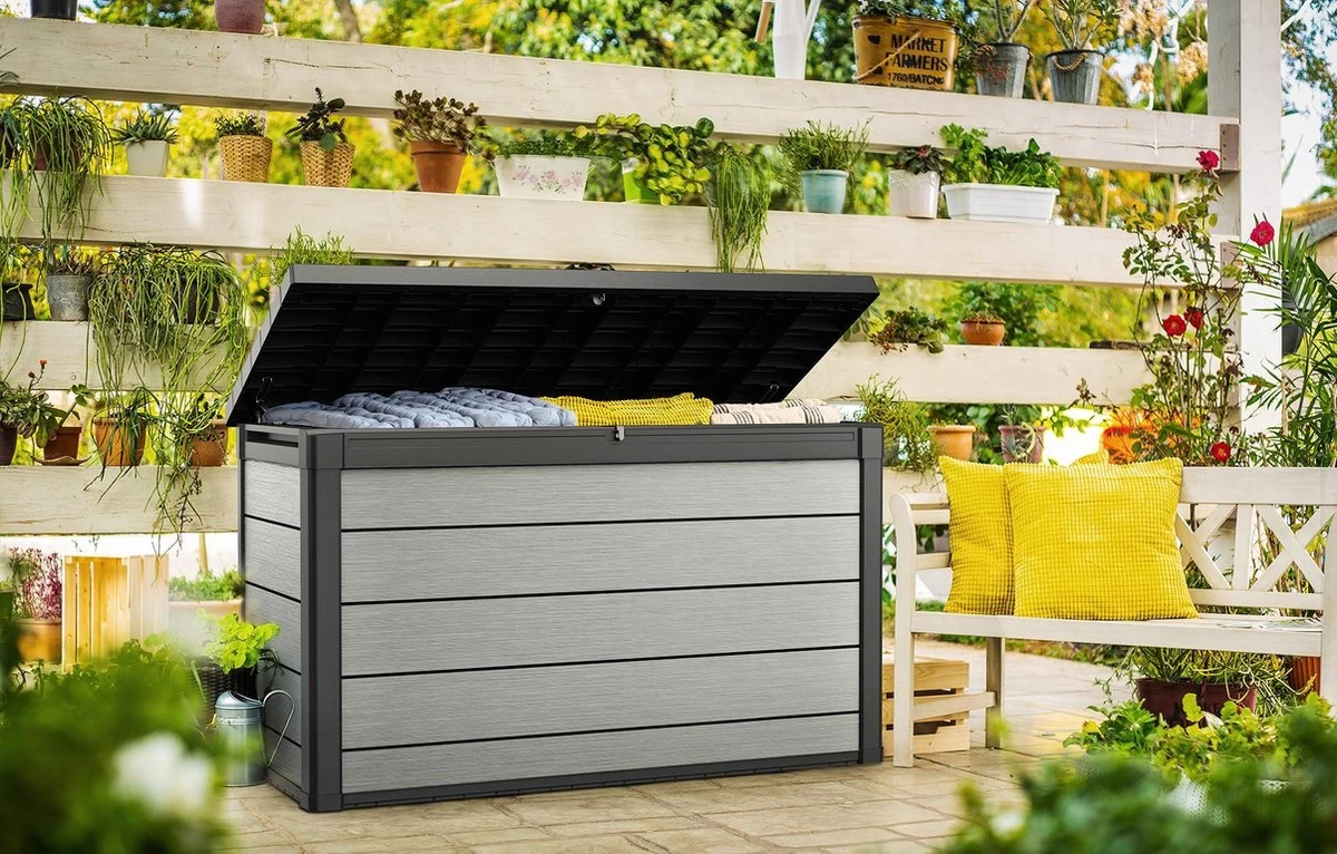 Keter Denali Opbergbox - 757L - 152x73x90cm - Grafiet - Afbeelding 3