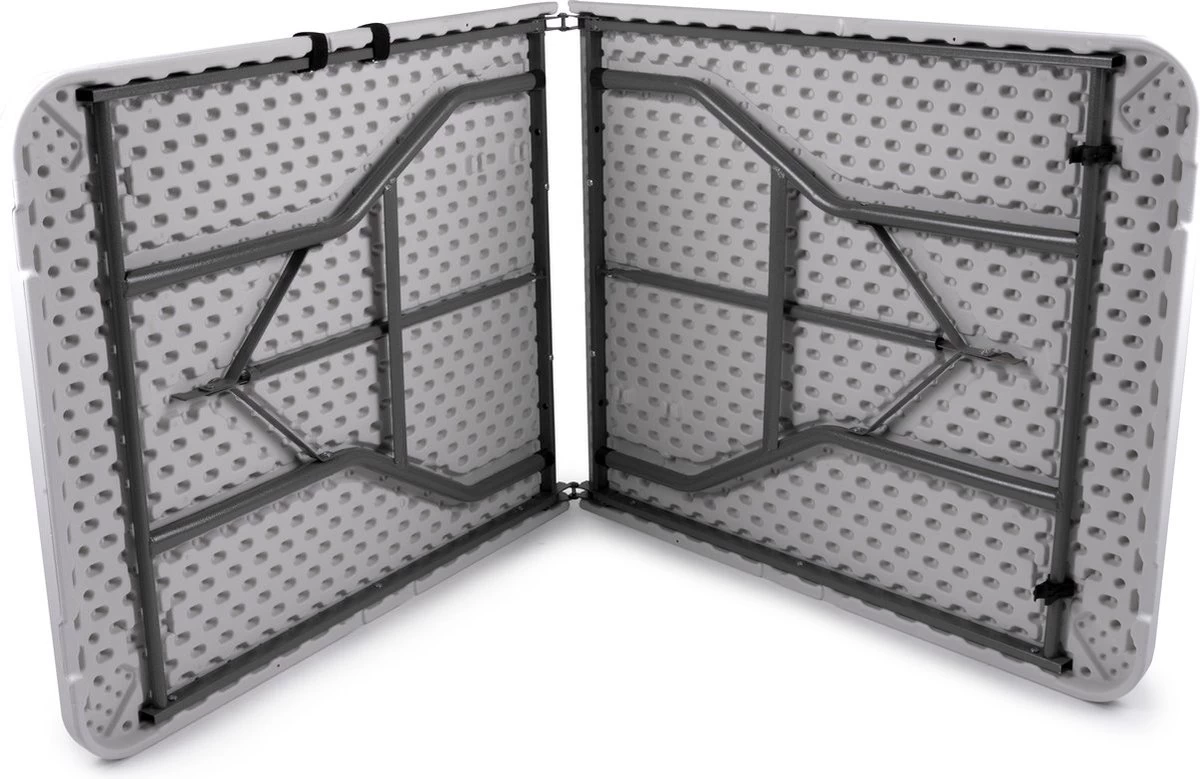 MaxxGarden Vouwtafel - Opvouwbare Kampeer Tafel - Tuin - Camping - Binnen - Weersbestendig - 180 X 74 X 74cm- Wit - Afbeelding 12