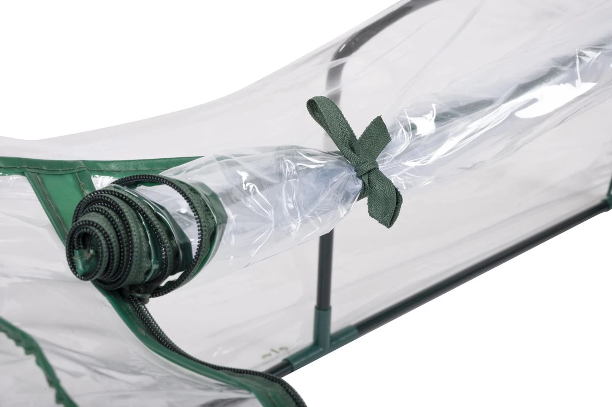 Kinzo Garden Broeikas - Tunnelkas - Met Rits - Staal - 130x60x50cm - Afbeelding 4