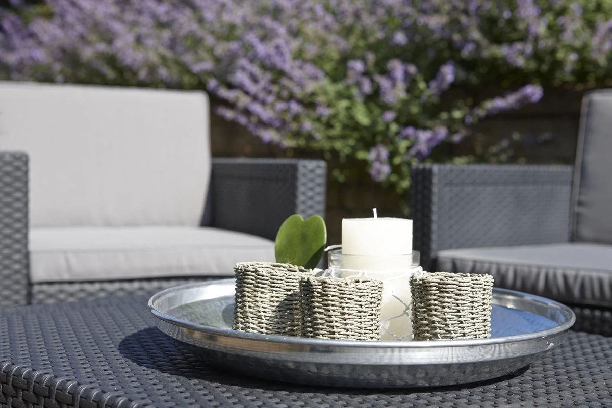 Allibert Arica Tuintafel - 79x59,5x42 Cm - Grafiet - Afbeelding 7