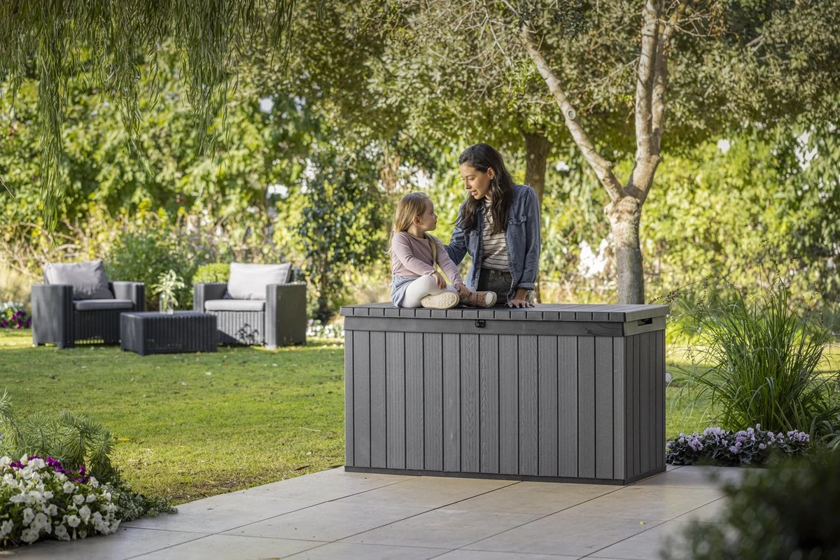 Keter Darwin Opbergbox - 570L - 142,5x65,5x78,2cm - Grijs - Afbeelding 7