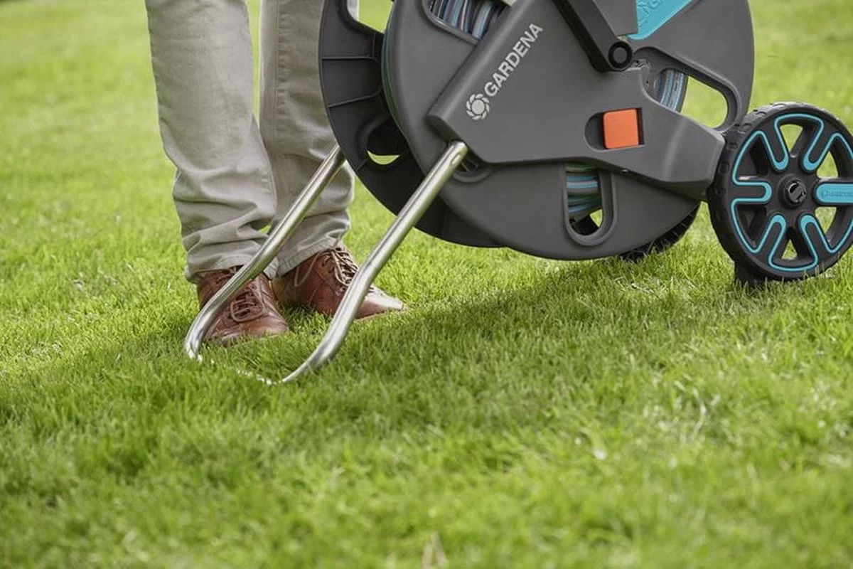 GARDENA - AquaRoll L CleverRoll L Easy Set Slangenwagen - Maximaal 50 Meter - Verstelbare Handgreep - Afbeelding 5