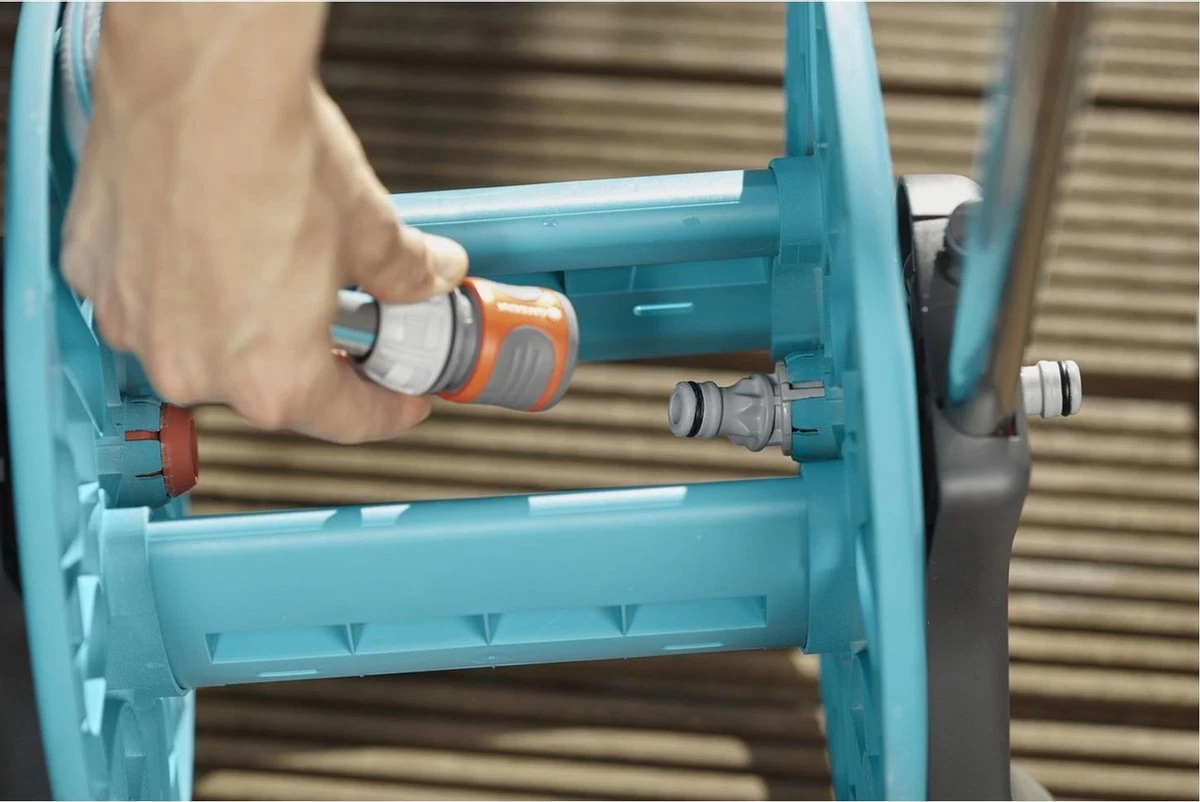 GARDENA - AquaRoll CleverRoll S Set Slangenwagen - Incl. 20 M Slang - Maximaal 40 M Opbergcapaciteit - Afbeelding 2