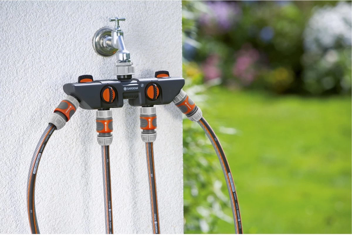 GARDENA - Waterverdeler - Slangkoppeling - 4 Uitgangen - Afbeelding 2
