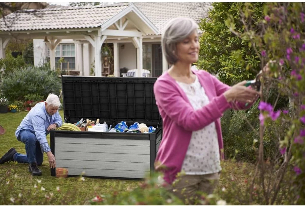 Keter Denali Opbergbox - 570L - 151,7x72,5x70cm - Grijs - Afbeelding 4