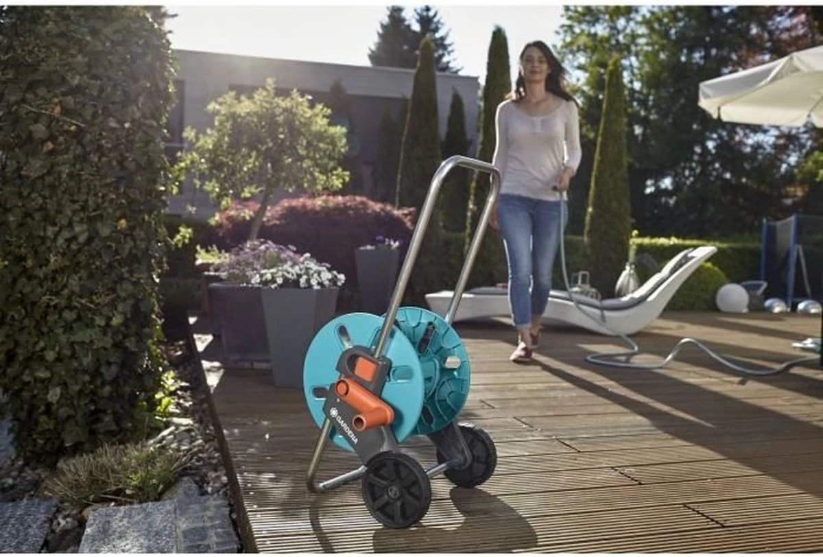 GARDENA AquaRoll S Slangenwagen - Verstelbare Handgreep - Excl. Tuinslang - Afbeelding 14