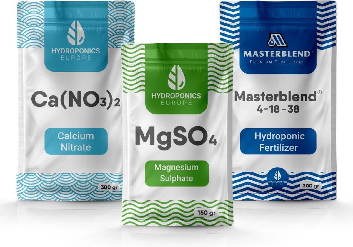 Masterblend 4-18-38 Hydroponic Plantenvoeding Kit | Voeding Voor Hydrocultuur 0.75 KG