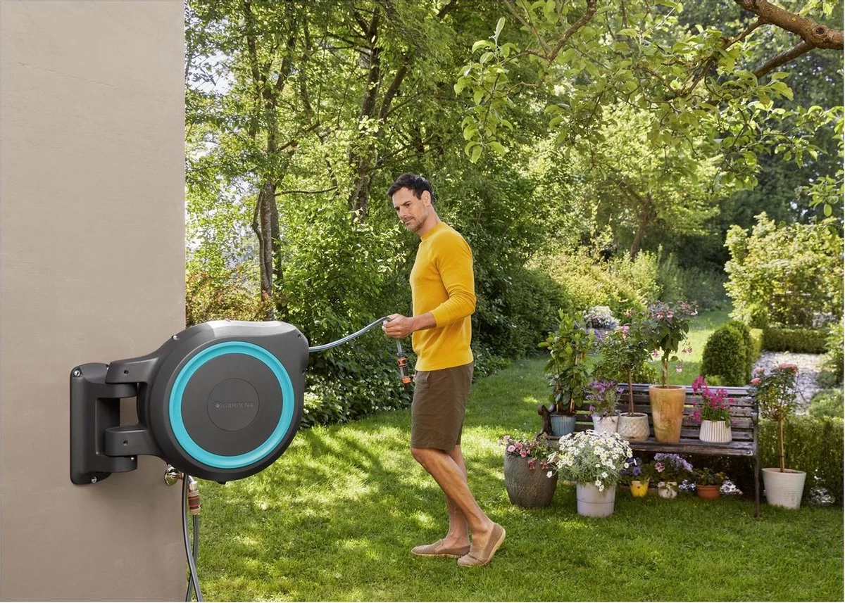 GARDENA - Wandslangenbox Slanghouder - RollUp M/L - 25 Meter - Ø 13 Mm - Afbeelding 9