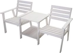 Tuinbank - Romeo Tete A Tete - Wit - 170cm