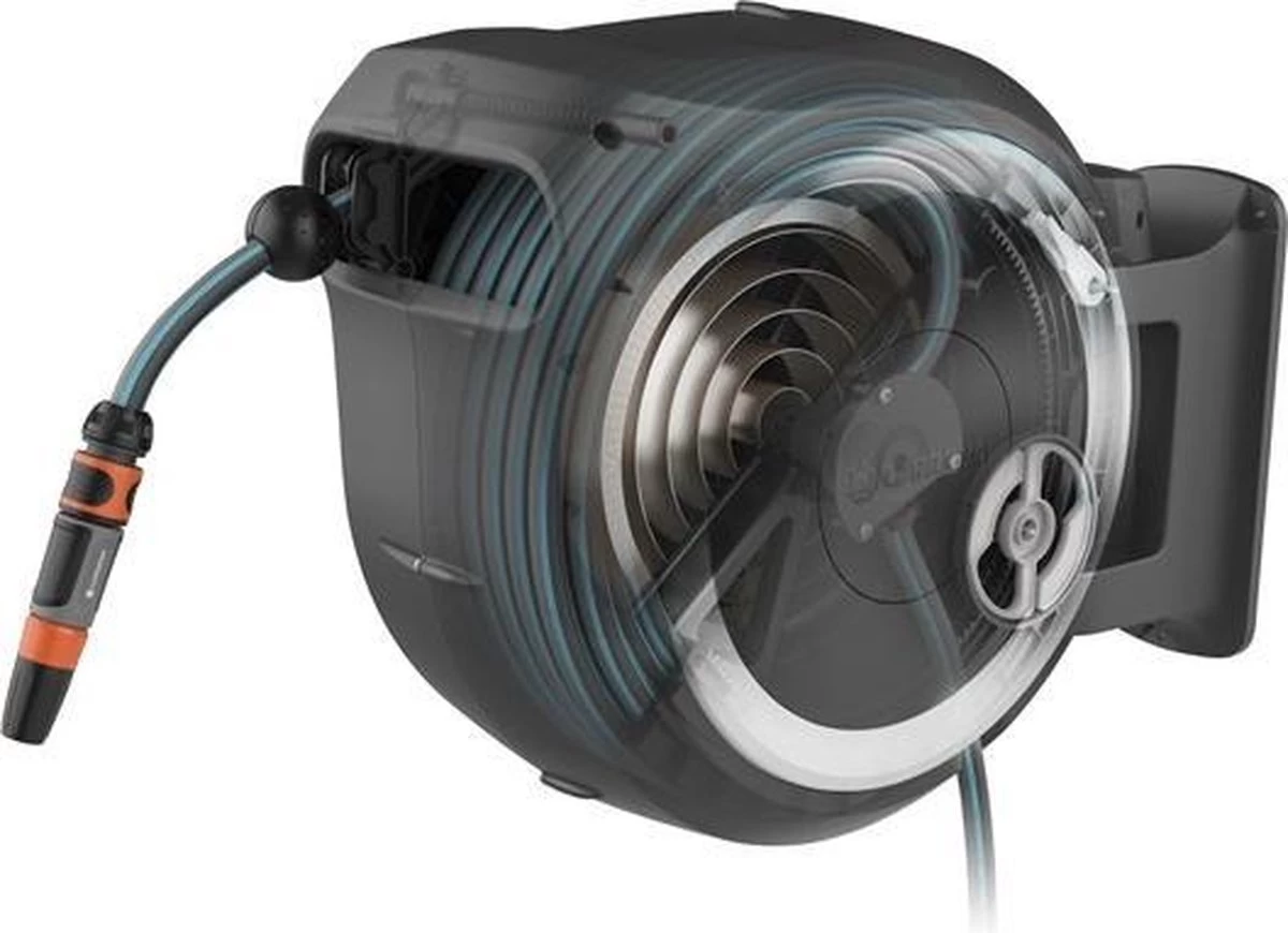 GARDENA - Wandslangenbox RollUp M/L Wit - 25 Meter Slang - Afbeelding 3