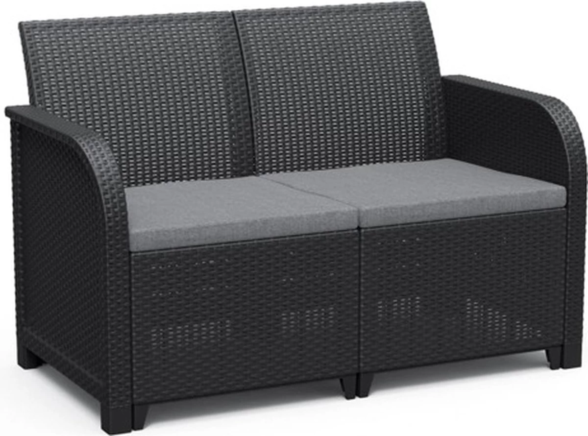 Keter Tuinbank 2-zits Rosalie Grafietkleurig