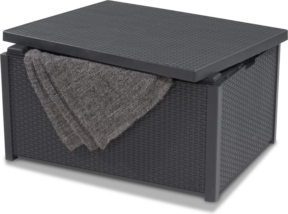 Allibert Arica Tuintafel - 79x59,5x42 Cm - Grafiet - Afbeelding 4