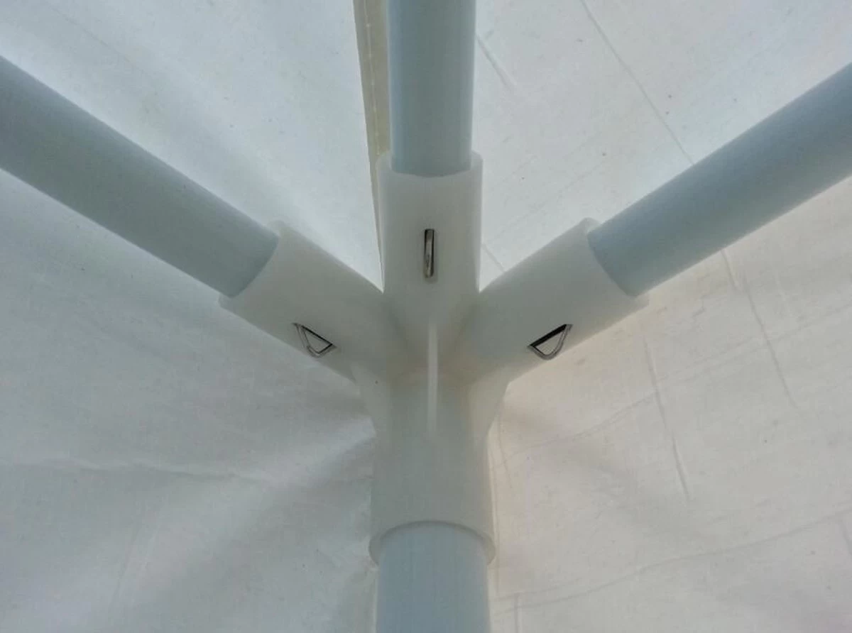 Partytent 3x3m Wit Budget Zonder Zijwanden - Afbeelding 4