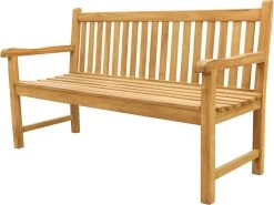 Teak Houten Tuinbank Bison - 150 Cm.