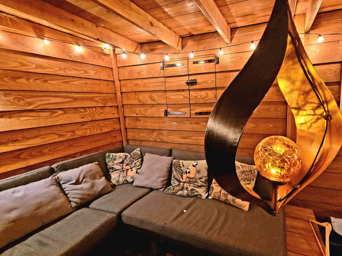 Merkloos Solar LED Hanglamp Druppel 55cm - Afbeelding 2