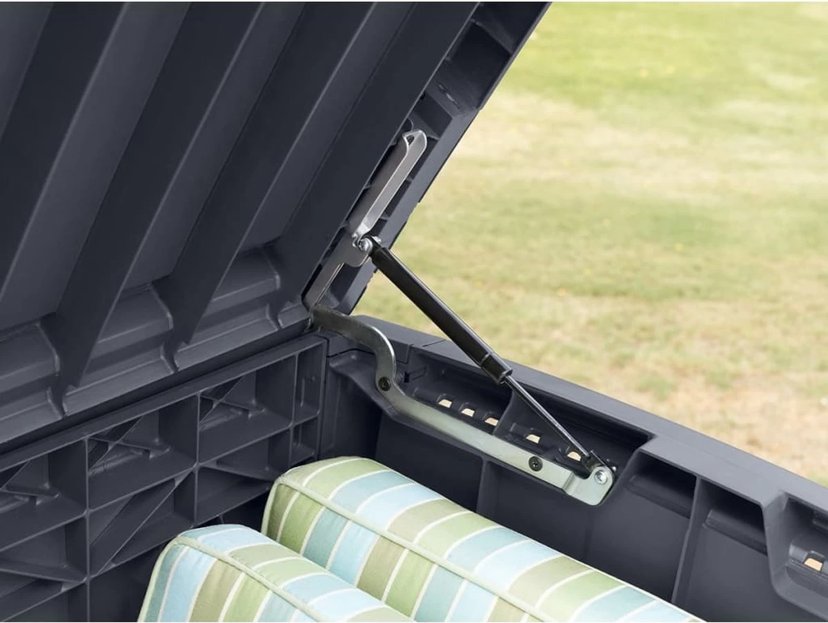 Keter - Borneo Opbergbox - 416 Liter - 129.5 X 62.5 X 70 Cm - Antraciet - Afbeelding 3