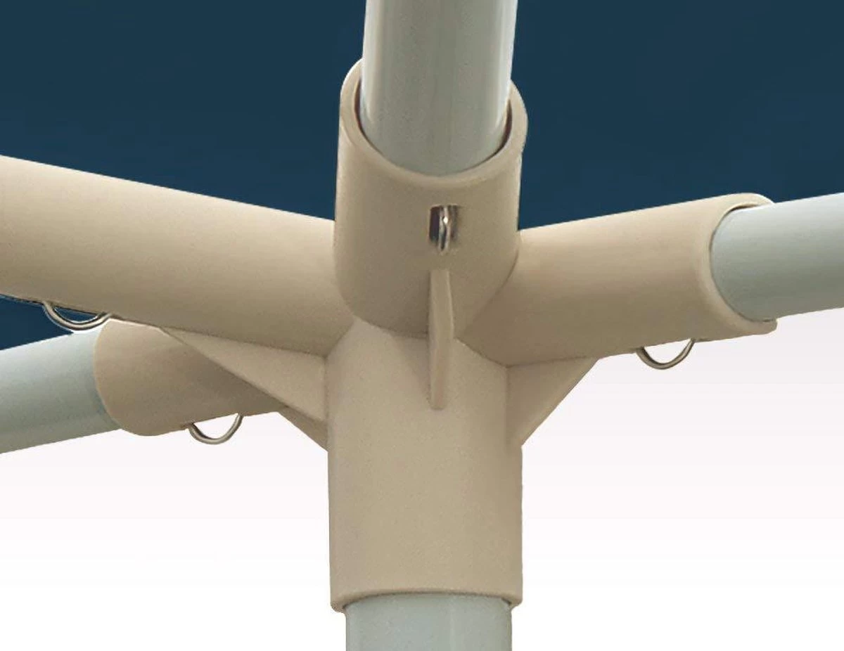 MaxxGarden Partytent Feesttent Paviljoen - 300 X 400 X 250 Cm - Zijwanden - Blauw - Afbeelding 5