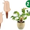 JS Drippy - Waterdruppelaars Set Van 2 Stuks - Druppelaar Vogel - Druppelsysteem Planten - Watergeefsysteem Kamerplanten - Waterbol - Roze