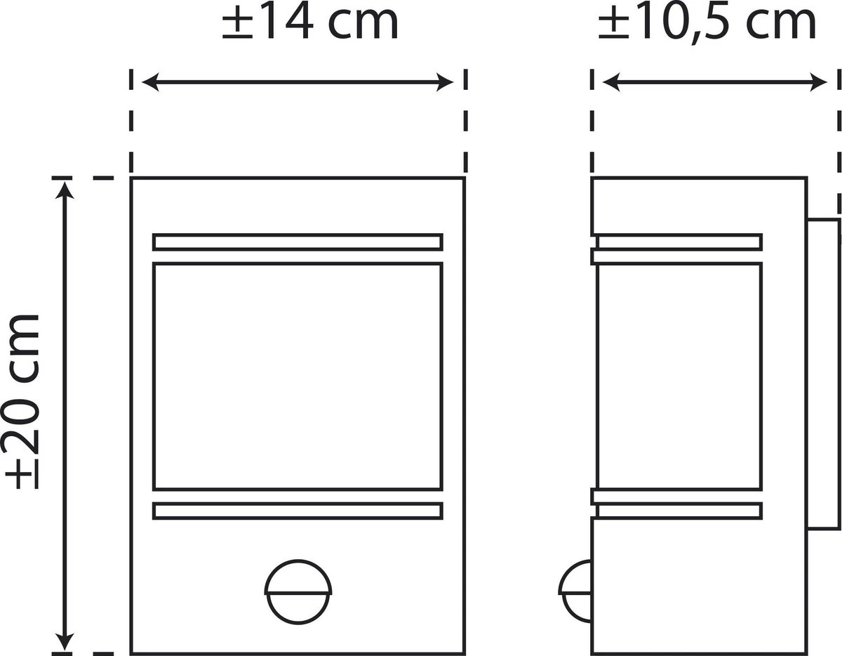 Smartwares Alicante Wandlamp – Roestvrijstaal – Bewegingssensor – E27 Fitting - 10.010.26 - Afbeelding 7